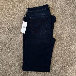 7 For All Mankind Dark Indigo Flare Jeans